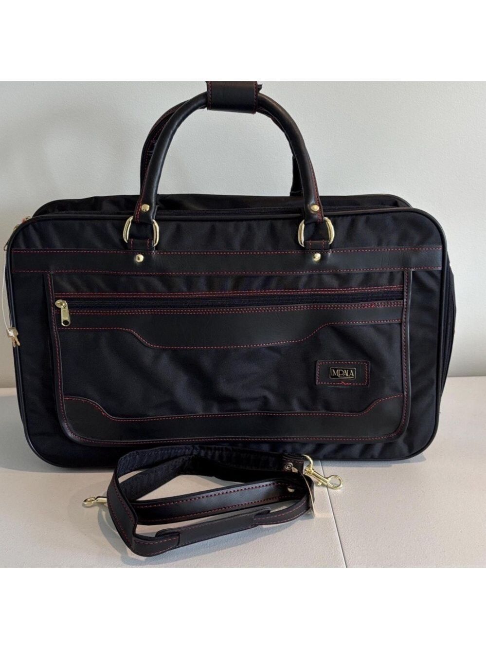Vintage IMPALA travel bag soft sided carry on luggage NWOT black - Picture 4 of 14